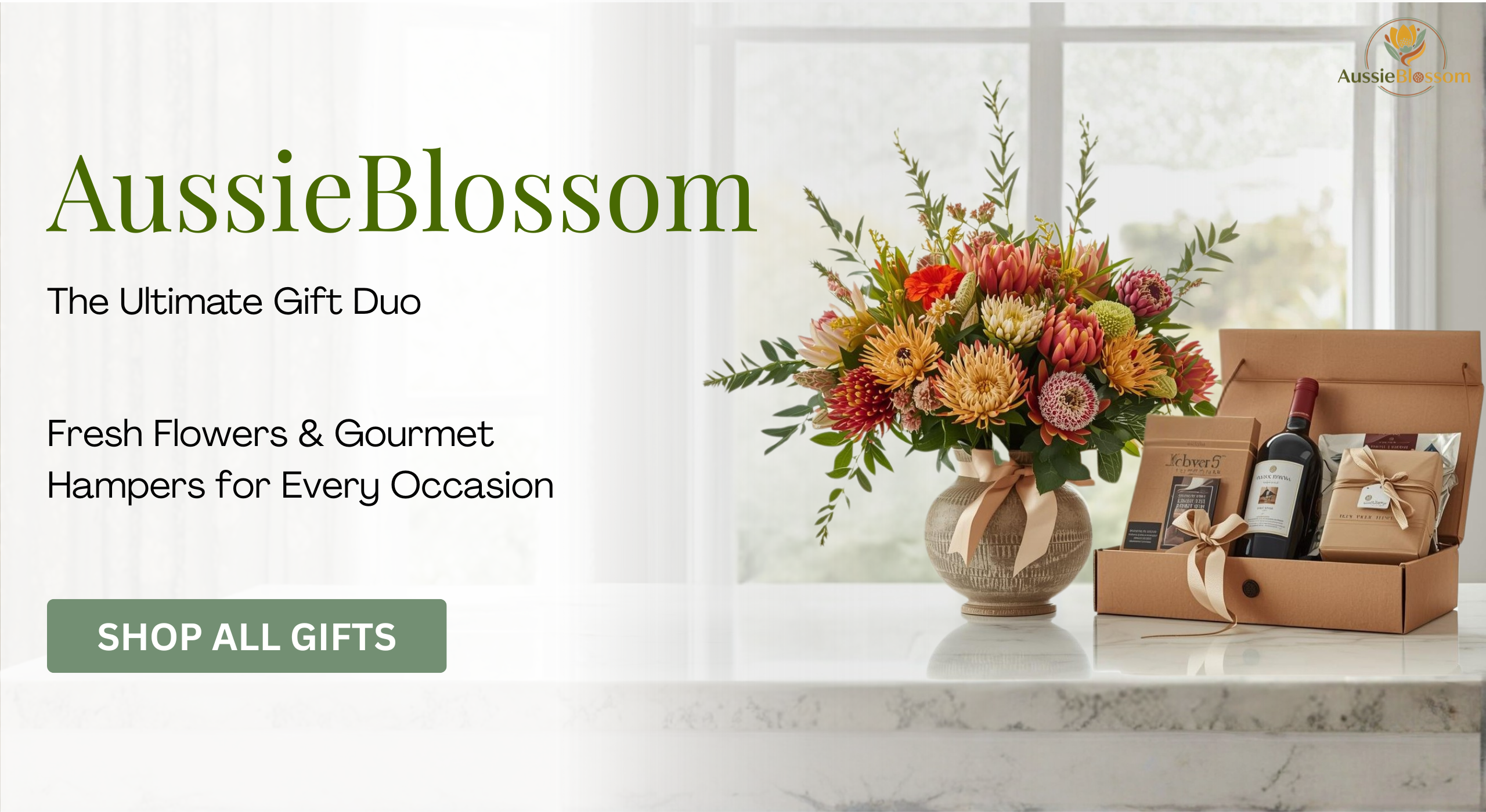 Floral arrangement and gourmet hampers delivered across Melbourne — AussieBlossom