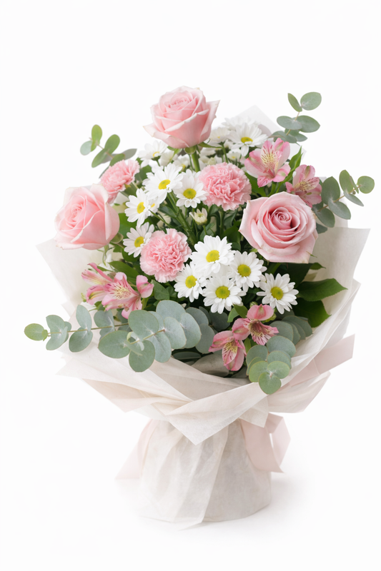 Blushing Grace Bouquet - AussieBlossom