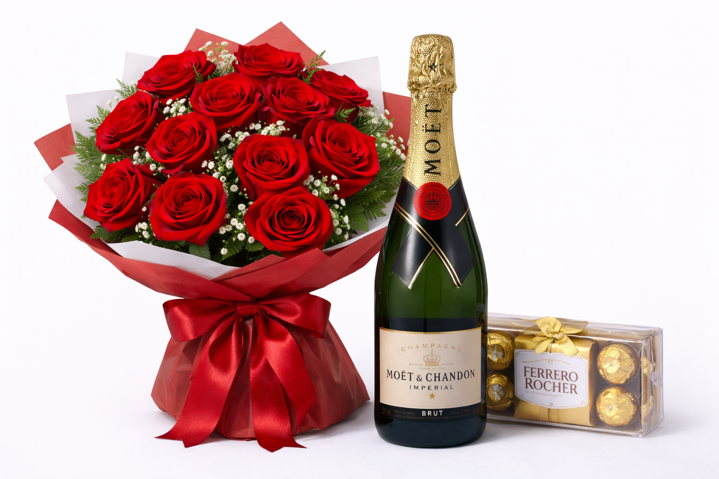 Love & Luxury Chocolate Champagne Set - AussieBlossom
