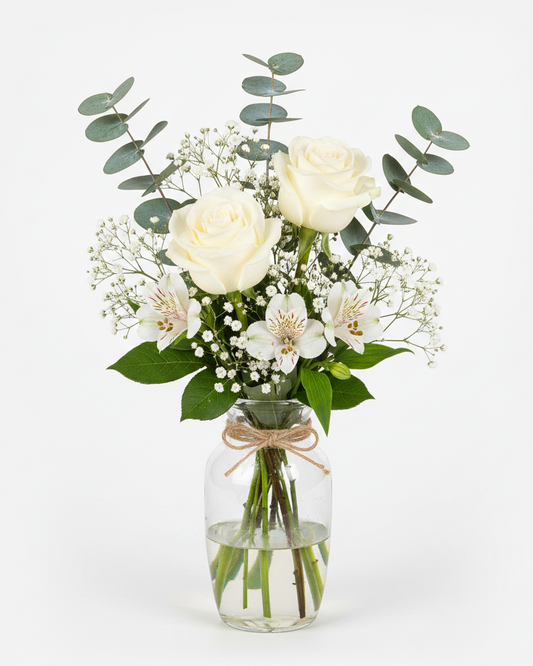 Graceful White & Green