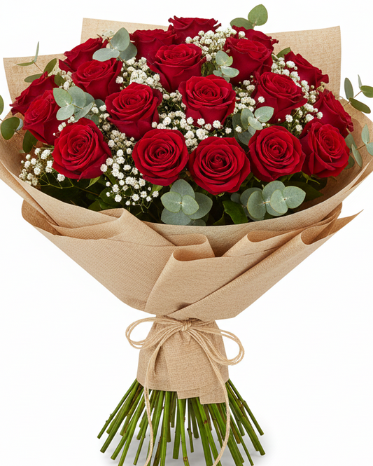 Festive Elegance – 24 Red Roses of Love