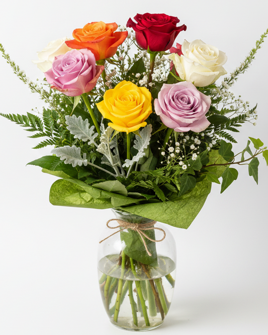 Vibrant Six Rose Mix