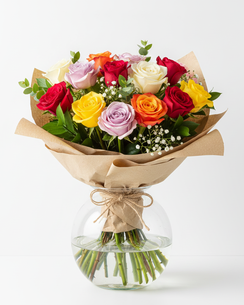 Garden Delight – Mixed Roses Deluxe